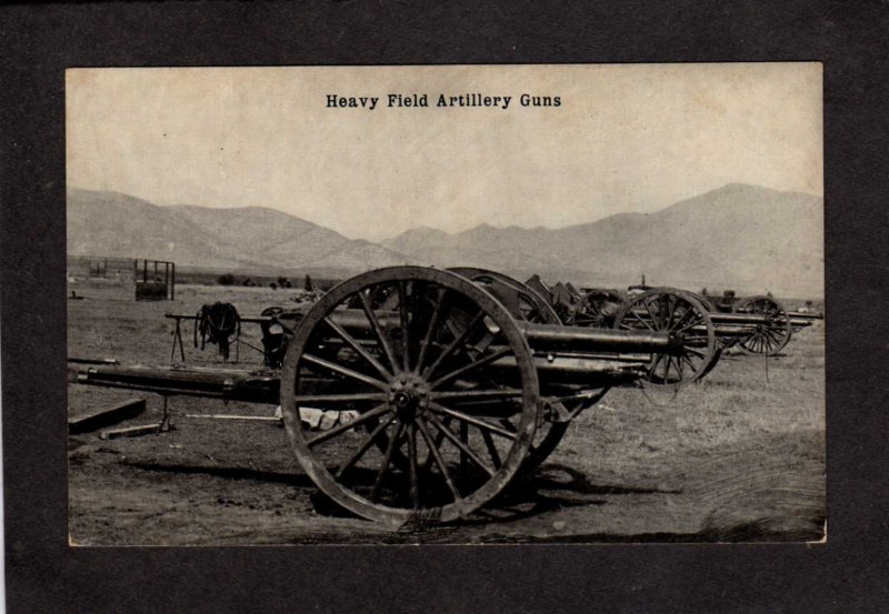 Heavy Field Artillery Guns Cannons Military Postcard Carte Postale