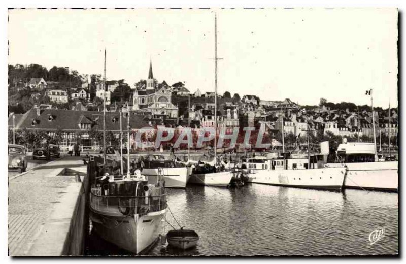 Modern Postcard Deauville Beach Fleurie Le Bassin des Yachts