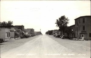 Highmore SD Main St. c1940s Real Photo Postcard