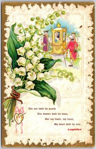 Decorative Flowers Friendship Letter Souvenir Remembrance Card Postcard