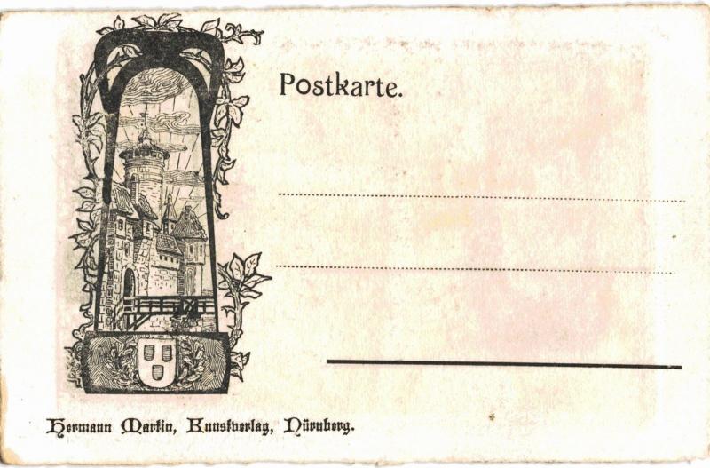Nurnberg Nuremberg Henkersteg  Etching Martin Verlag 1901 Unused 