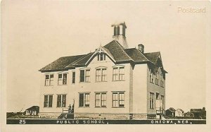 NE, Ohiowa, Nebraska, Public School, M.L. Zercher 25, RPPC