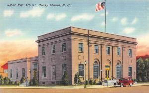 ROCKY MOUNTAIN, NC  North Carolina      POST OFFICE      c1940's Linen Postcard