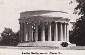 Ohio Marion President Harding Memorial Real Photo