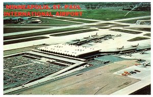 Aerial View of Minneapolis St Paul International Airport Postcard