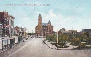 Texas San Antonio Court House & amp  Main PLaza Street 