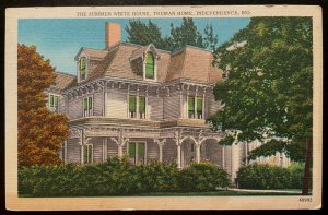 Vintage Postcard 1930-1945 Summer White House, Independence, Missouri MO