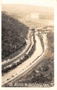 RPPC NATIONAL HWY ROUTE 40 CUMBERLAND MARYLAND REAL PHOTO POSTCARD (c.1930s)