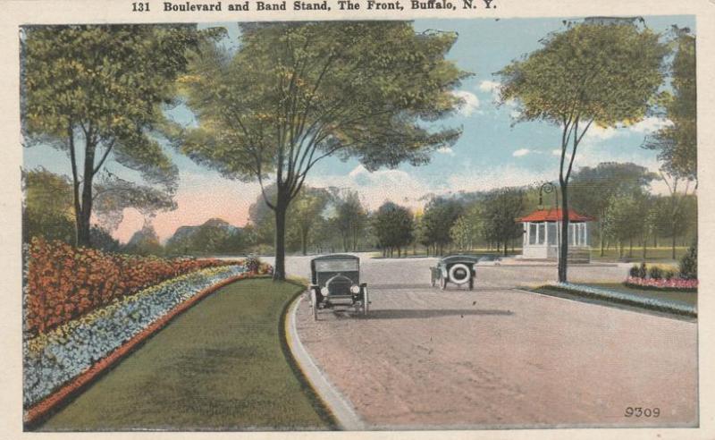 Boulevard and Band Stand at The Front - Buffalo NY, New York - WB