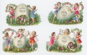 1880's Love Affection Lot Valentine Victorian DIe Cut Trade Card x710E