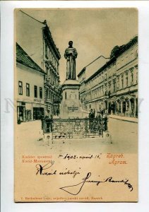 3152085 Croatia ZAGREB AGRAM Kacic Monument Vintage PC