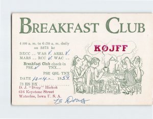 Postcard Breakfast Club with Art Print