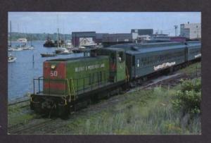 MAINE ME Belfast Moosehead Train Railroad Postcard RR