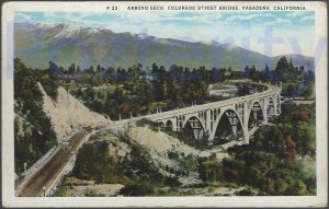 ARROYO SECO COLORADO STREET BRIDGE (P-23) PASADENA CALIFORNIA