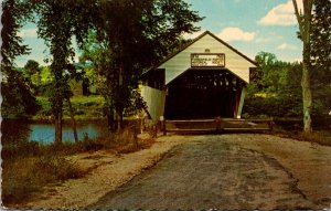 Maine Porter The Porter Covered Bridge Over The Ossipee River