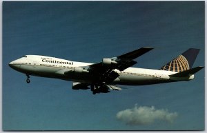 Airplane Continental Airlines Boeing B-747-243B N33021 MSN 20520 London Postcard