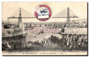 Old Postcard Marseilles Transporter Bridge