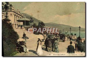 Old Postcard Monte Carlo Terrasses