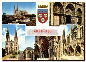 Modern Postcard Chartres Eure et Loir La Cathedrale Royal Portal the Cathedra...