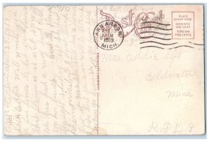 1919 University Hospital Exterior Roadside Ann Harbor MI Posted Vintage Postcard