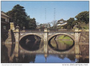 Japan Tokyo Nijubashi Bridge At Imperial Palace