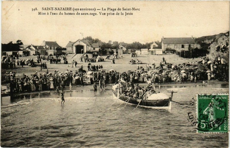 CPA ST-NAZAIRE Plage de St-Marc (864371)