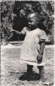 Congo Katana Lubumbashi Little Orphan Girl Vintage Postcard C085