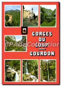 Postcard Modern Gorges du Loup Gourdon