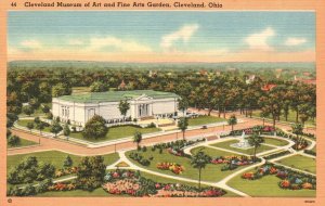 Vintage Postcard 1951 Cleveland Museum of Art & Fine Arts Garden Cleveland Ohio