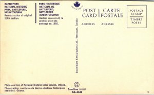Battleford National Historic Park Saskatchewan Canada Postcard VTG UNP Vintage 