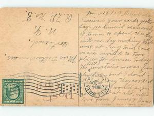 Divided-Back BOTANICAL SCENE Postmarked Walla Walla Washington WA HJ7205