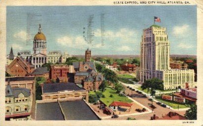 State Capitol and City Hall - Atlanta, Georgia GA