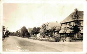 Netherlands Ederveen Hoofdweg Vintage RPPC 07.53