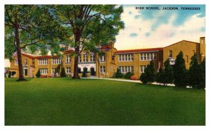 Postcard SCHOOL SCENE Jackson Tennessee TN AP2263