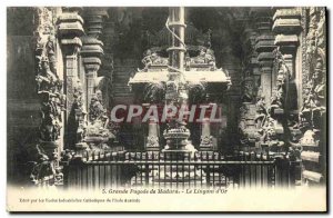 Old Postcard Great Pagoda of Madura The Golden Lingam