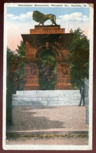 h2528 - HALIFAX NS Postcard 1920s Pleasant Street Sebastopol Monument