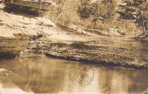 Real Photo, RPPC,  Beautiful Creek Setting, Iowa, to Ft Dodge, Msg, Old Postcard