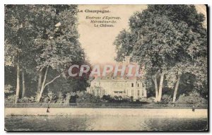 Old Postcard Champagne Epernay Around Mareuil on Ay Le Chateau