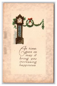 As Time Goes By Birthday New Years Greetings Unused Gibson Lines DB Postcard Z5