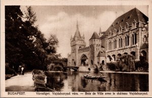 Hungary Budapest Varosliget Vajdahunyad Vara Vintage Postcard C105