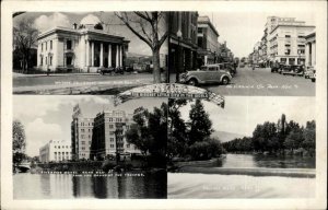 Reno NV Multi View 1947 Mailed to Cliftondale MA Real Photo Postcard