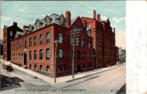 Baltimore, MD Maryland  CITY HOSPITAL & Doctors~Surgeons College 1910 Postcard