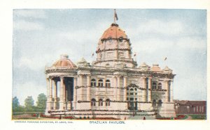 Vintage Postcard 1900's Brazilian Pavilion  Louisiana Exposition St. Louis MO