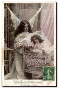 Old Postcard Fantasy Children Angels