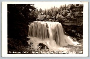 RPPC  Tucker County  West Virginia   Blackwater Falls  Postcard