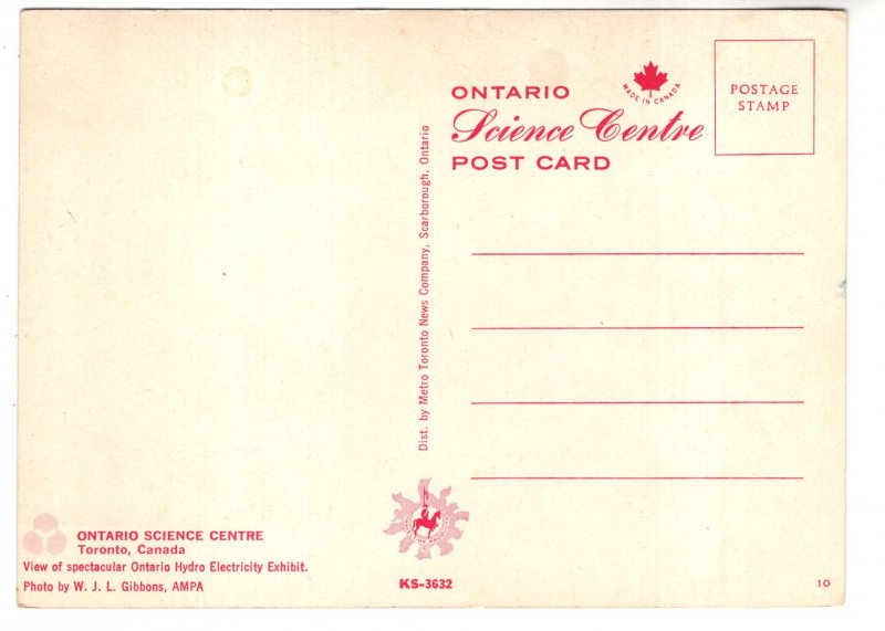 Interior, Hydro Electricity Exhibit,  Ontario Science Centre Toronto, Ontario