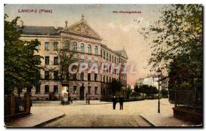 Old Postcard Landau Pfaiz Mil Dienstgebaude