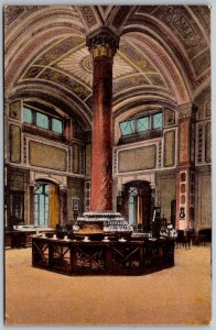 Baden Baden Germany c1910 Postcard Inneres Der Trinkhalle Pump House Bar