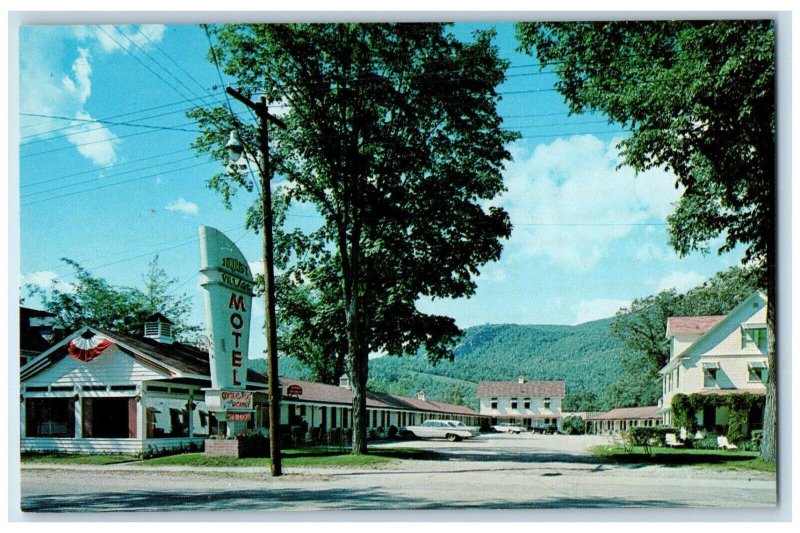 1966 Tourist Village Motel Main Street Gorham New Hampshire NH Vintage Postcard 