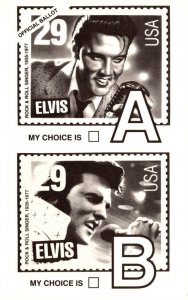 Stamps On Postcards Elvis Presley